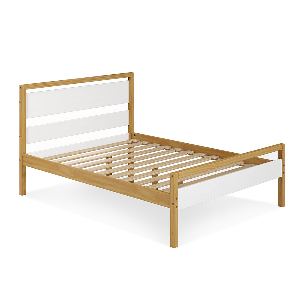 P'kolino Quadra Full Bed - White and Natural