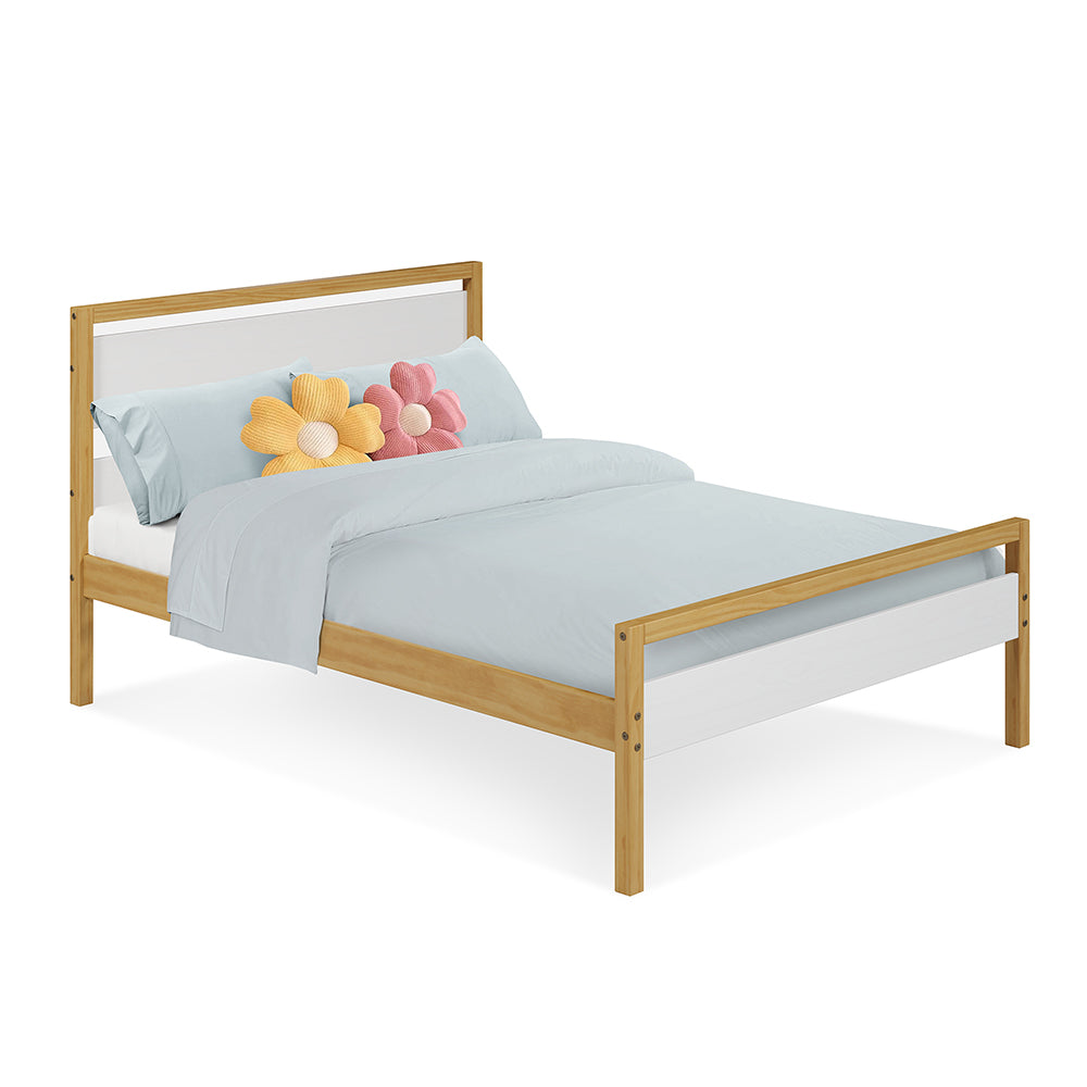 P'kolino Quadra Full Bed - White and Natural