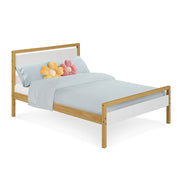 Quadra Full Bed - White And Natural