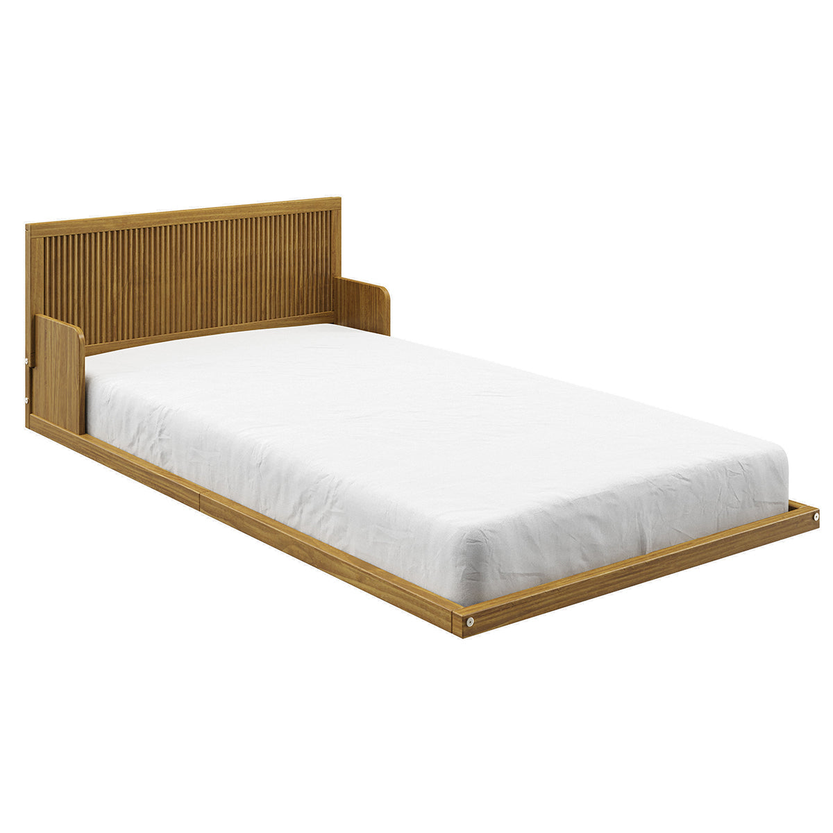 P'kolino Reeded Wood Floor Twin Bed - Natural Oak