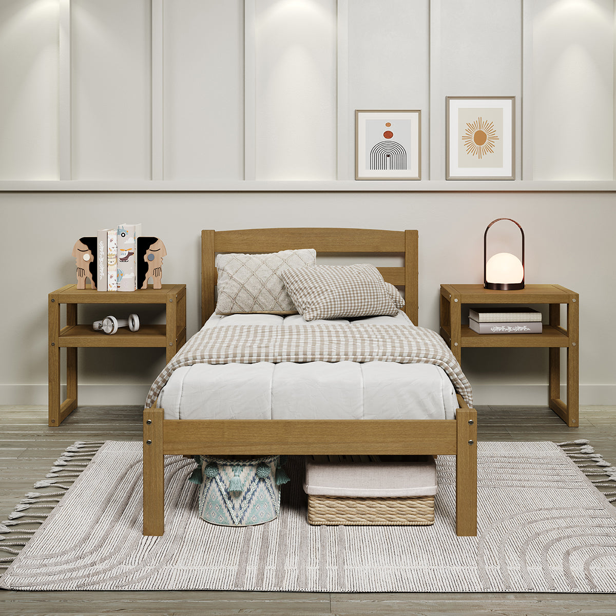 P'kolino Urban Oak Twin Bed - Natural Oak