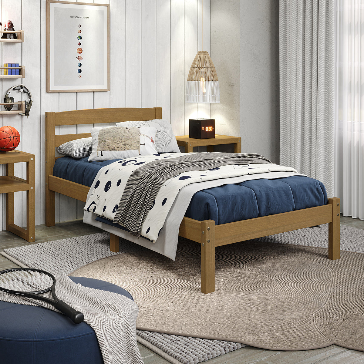 P'kolino Urban Oak Twin Bed - Natural Oak