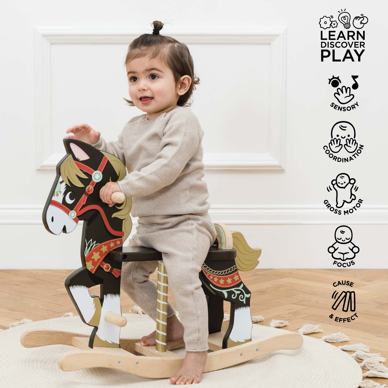 Classic Wooden Rocking Horse