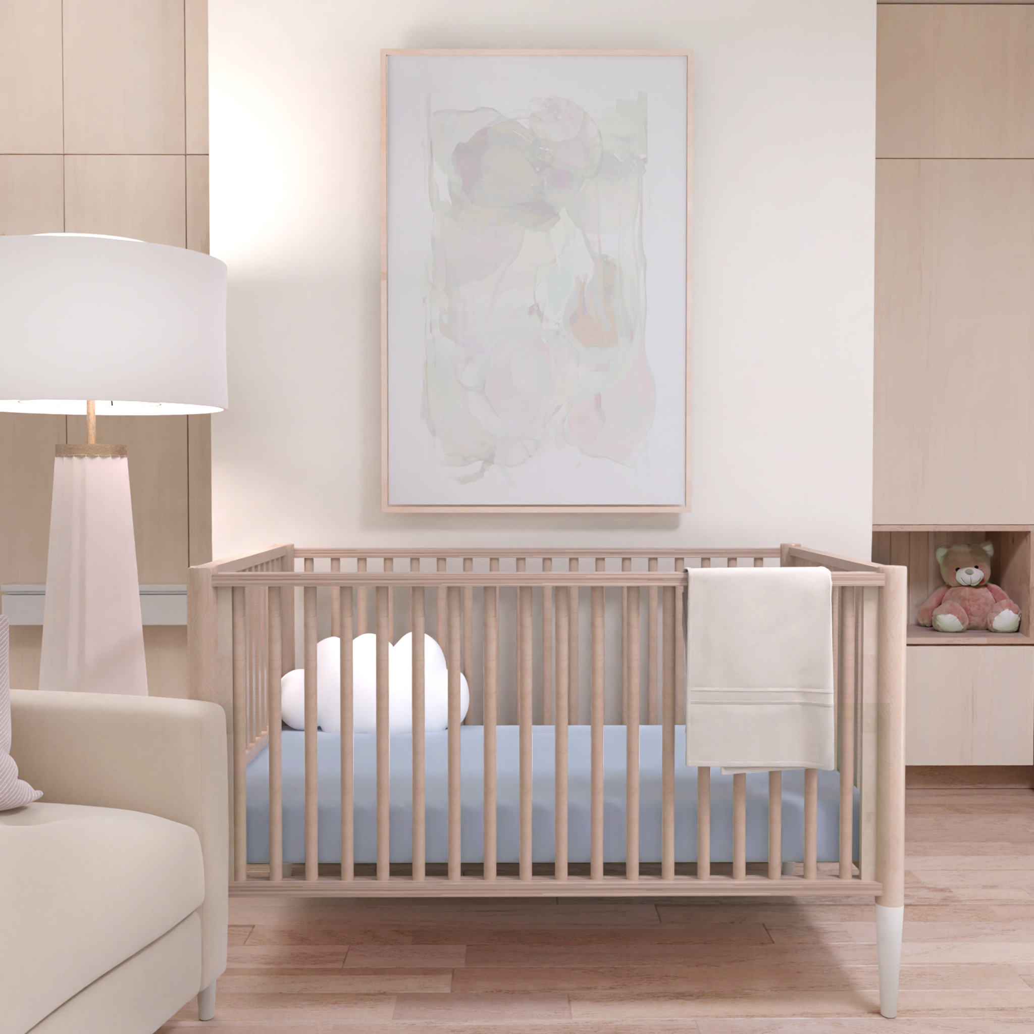 Crib Sheet - Slate Blue