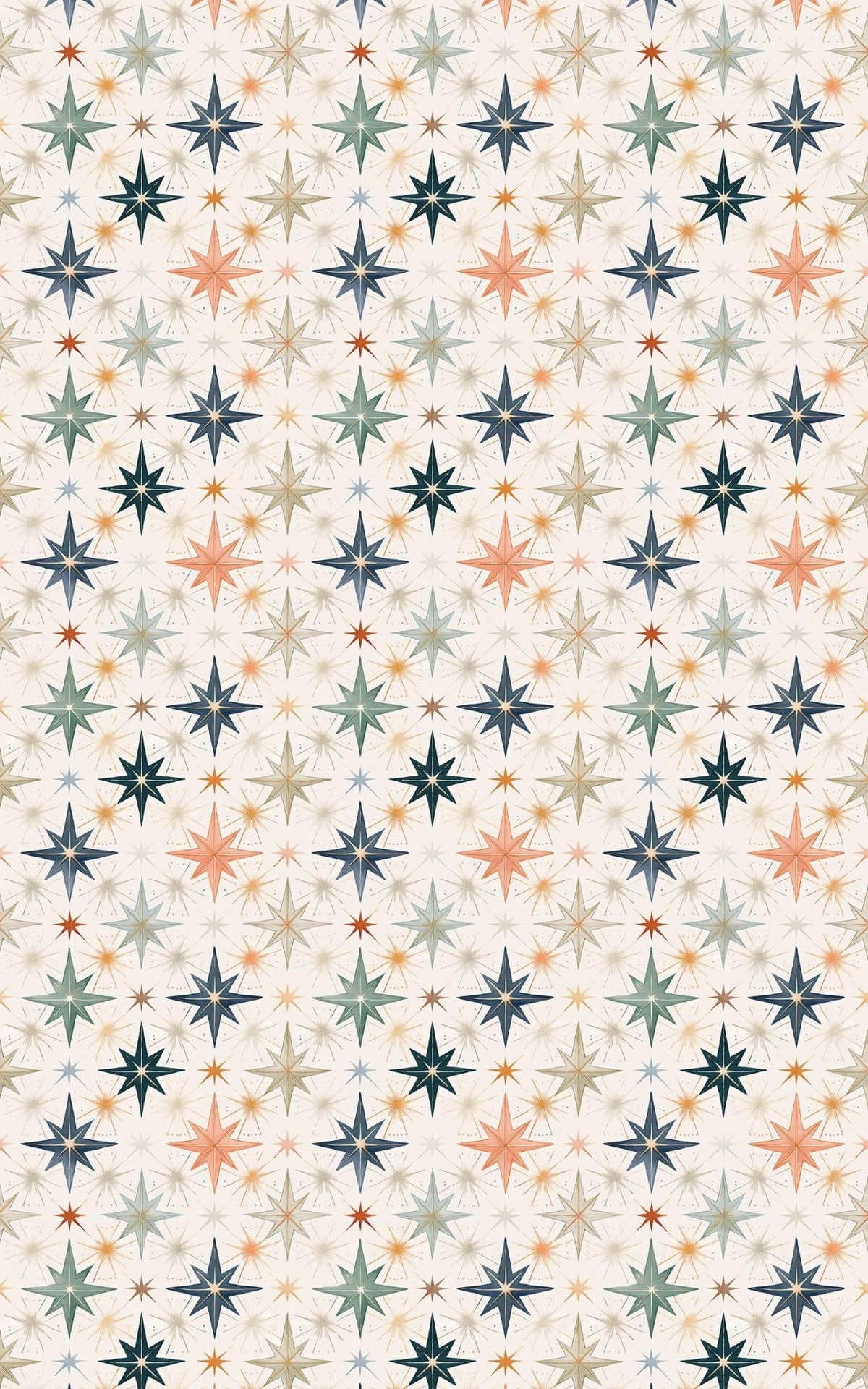 Scandi Stars Wrapping Paper