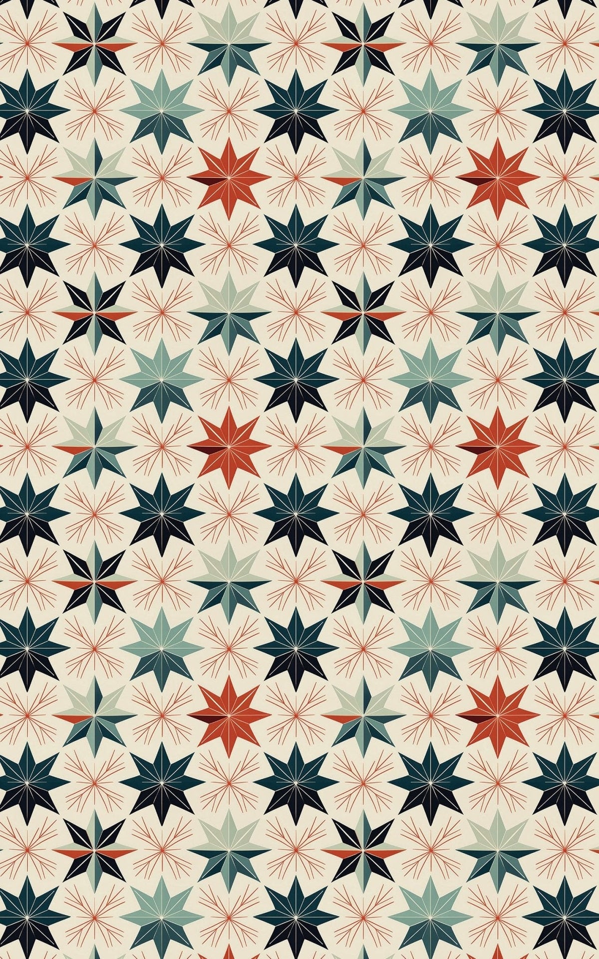 Scandi Star Quilt Wrapping Paper