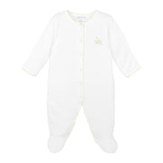 Safari Color Embroidery Footie | Baby Unisex