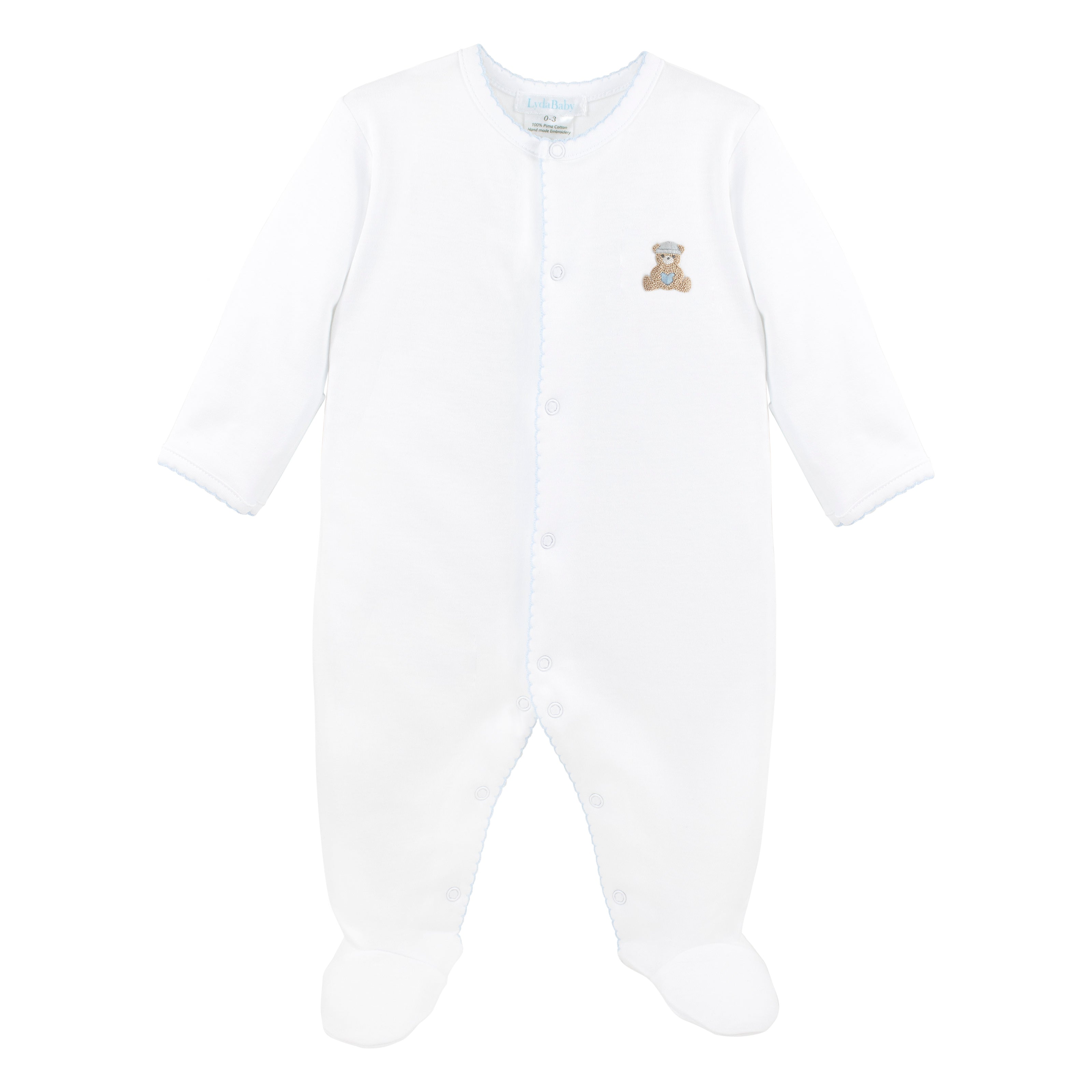 Love Teddy Embroidery Set 4 Pieces | Baby Boy