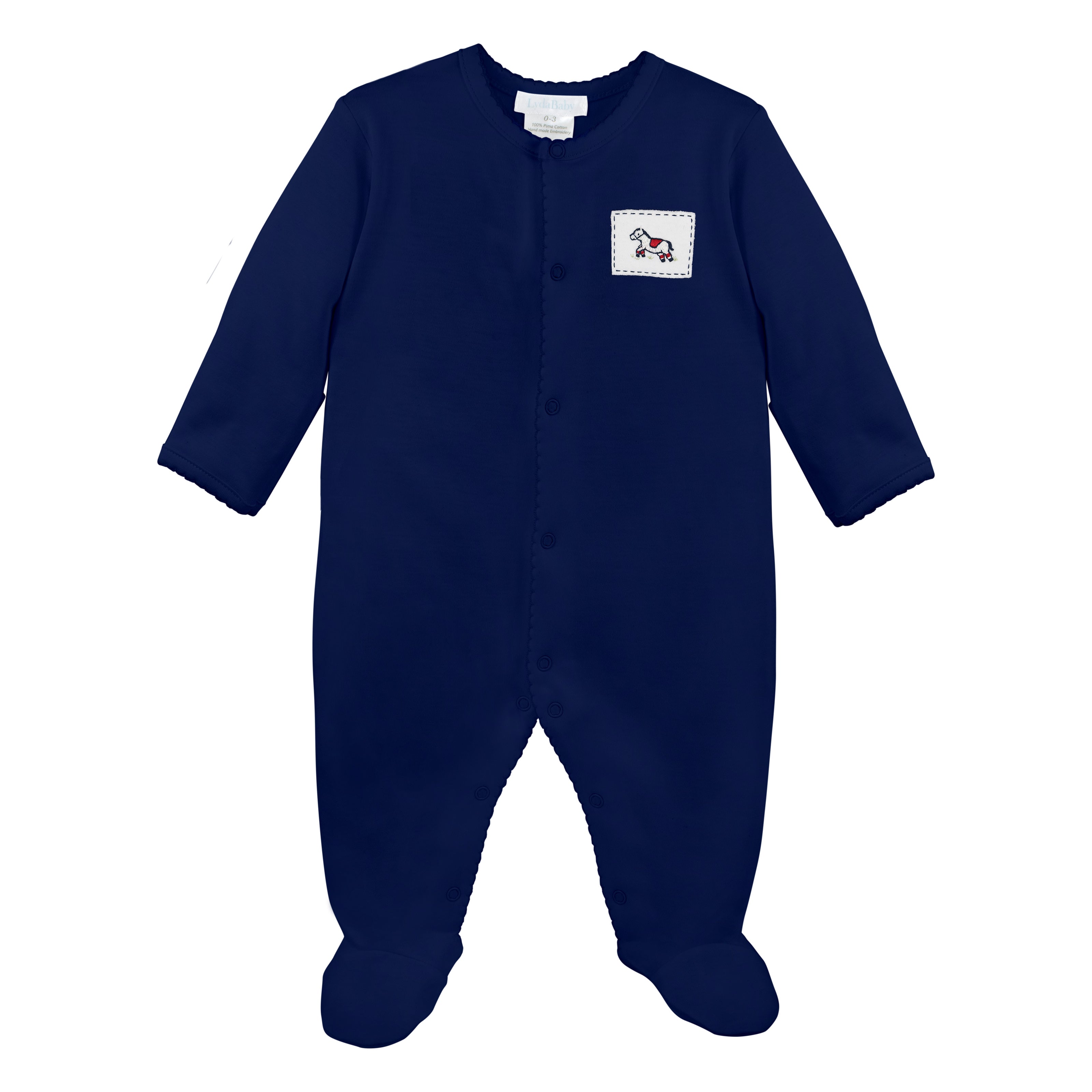 Polo Game Embroidery Footie | Baby Boy