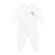 Summer Cars Embroidery Footie | Baby Boy
