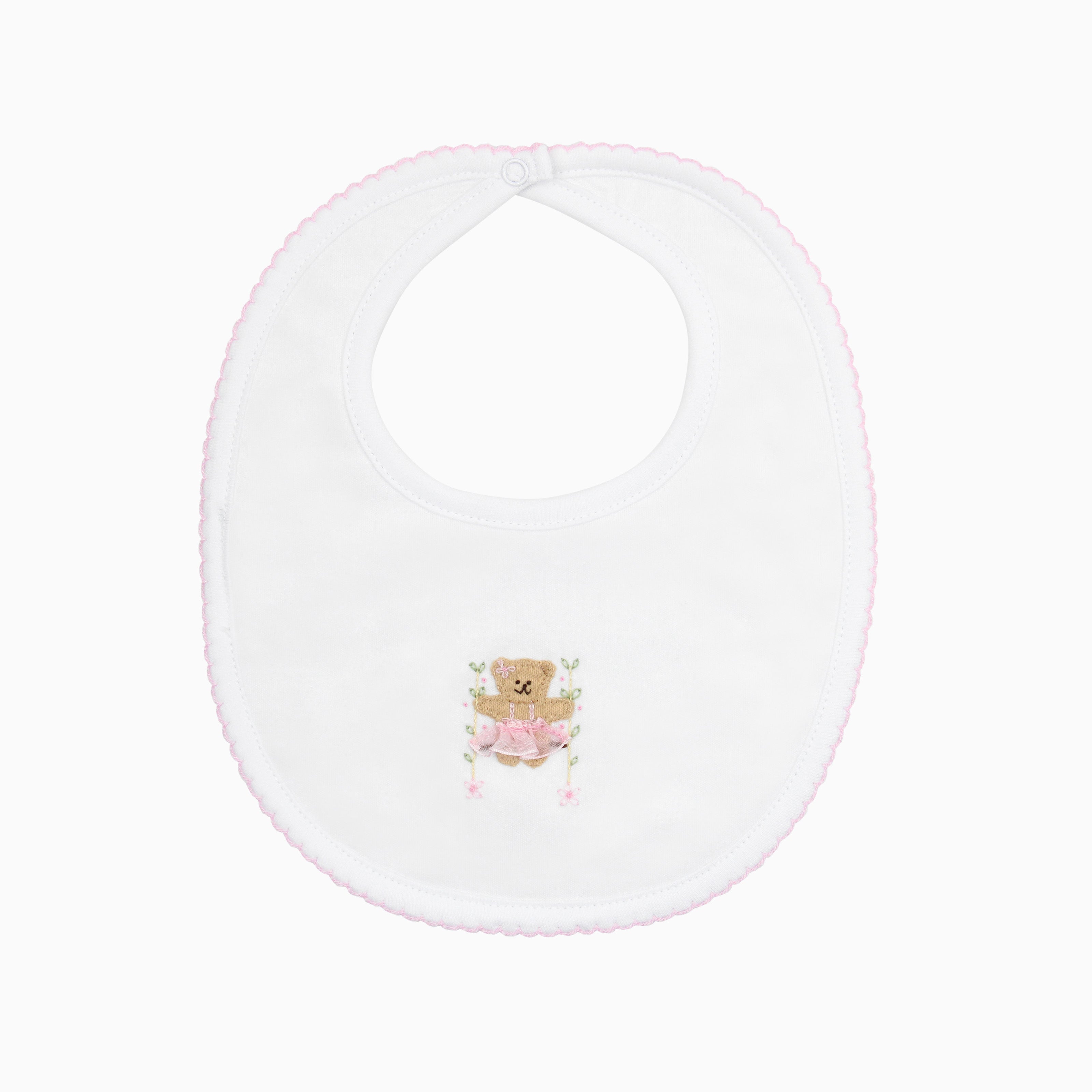The Sweet Bear Embroidery And Printed Set 4 Pieces | Baby Girl