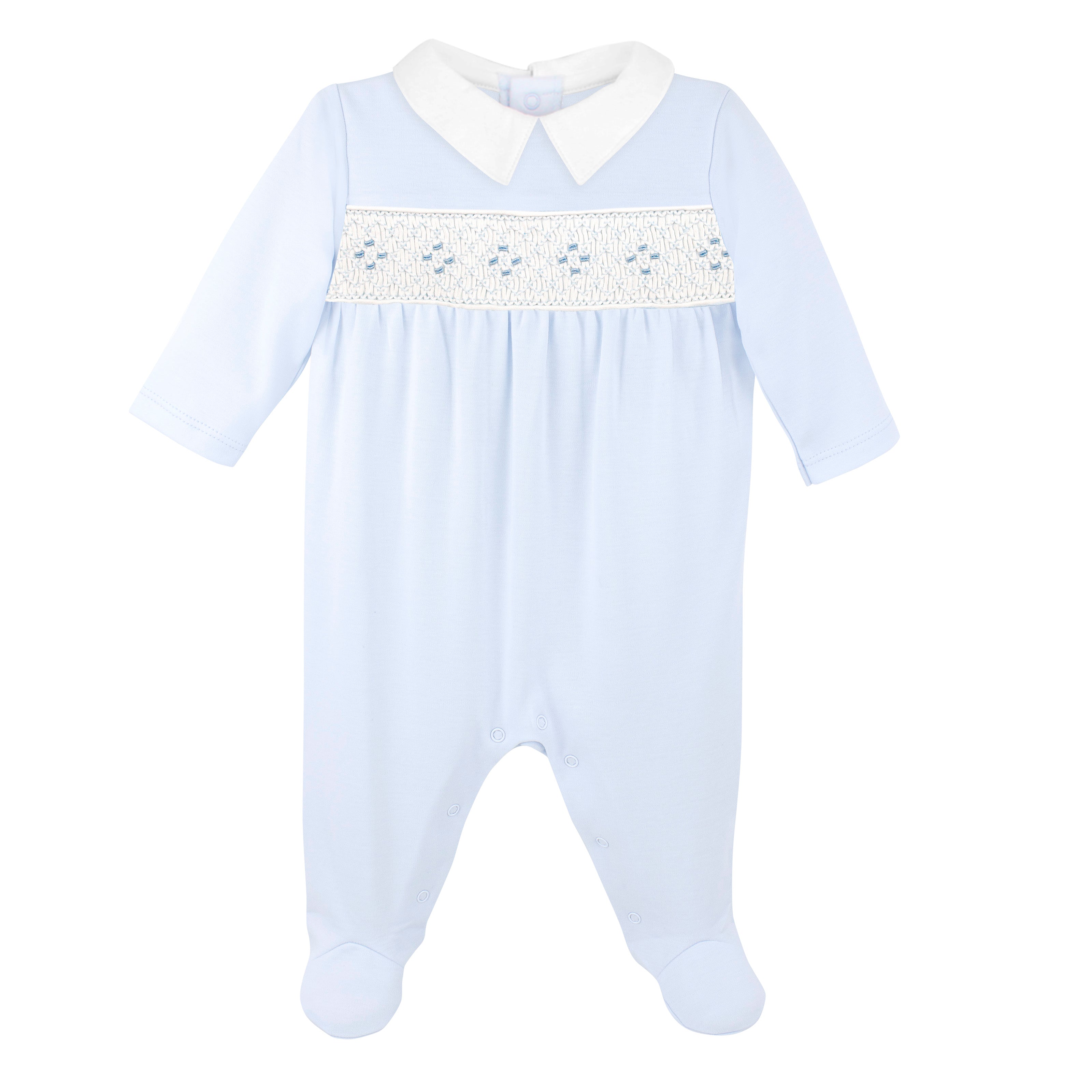 Collection Smock Embroidery Footie | Baby Boy