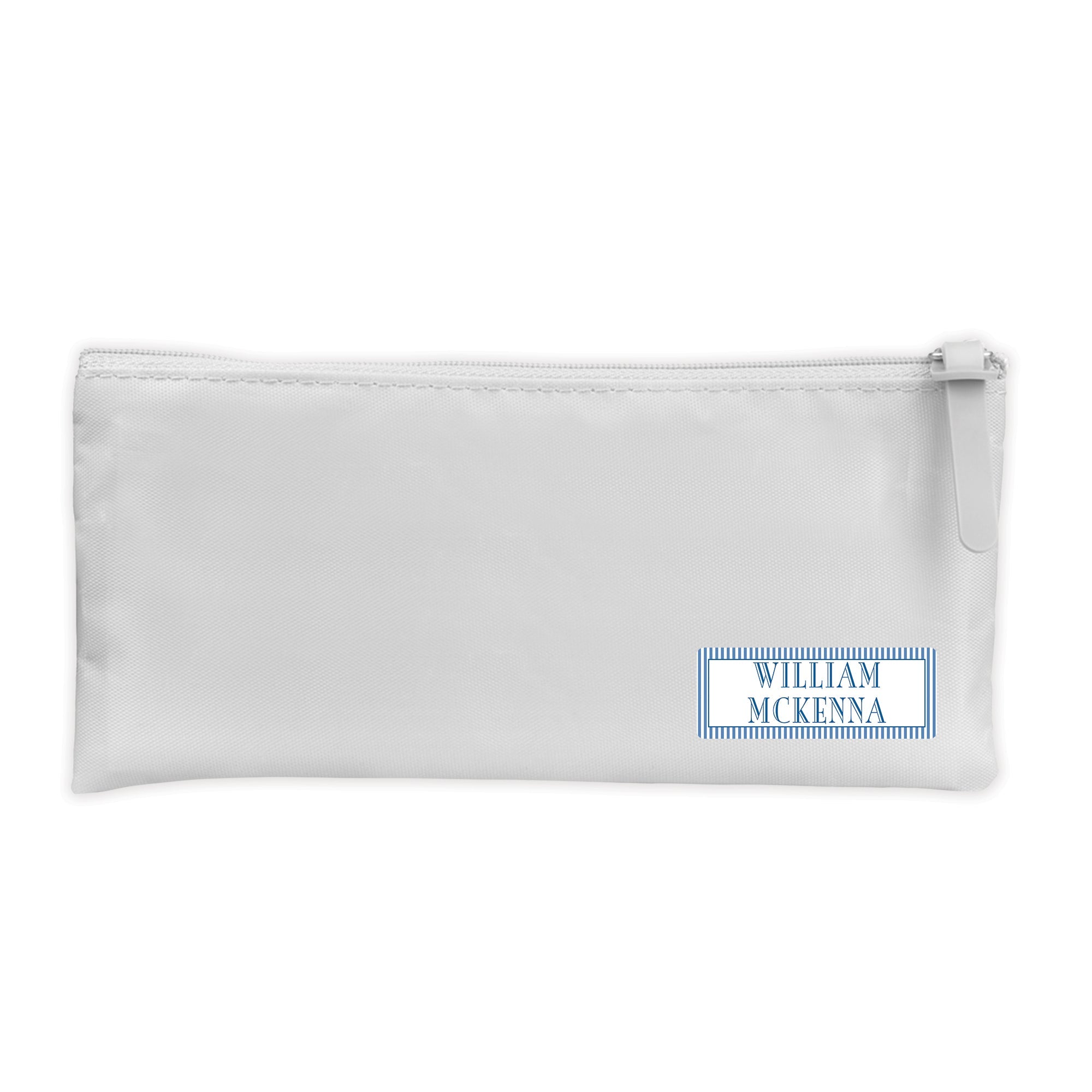 Navy Stripe Vinyl School Labels