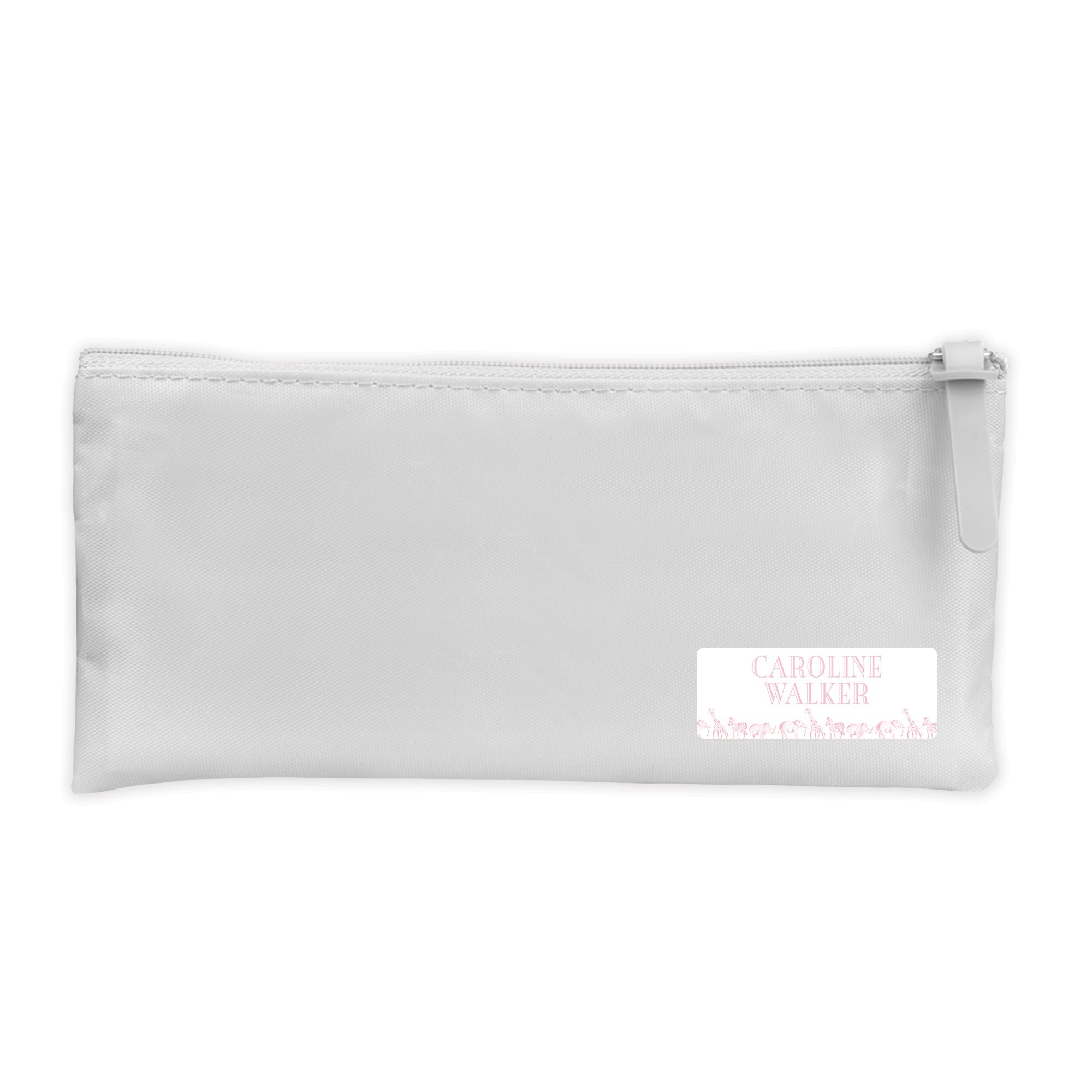 Pink Safari Vinyl School Labels