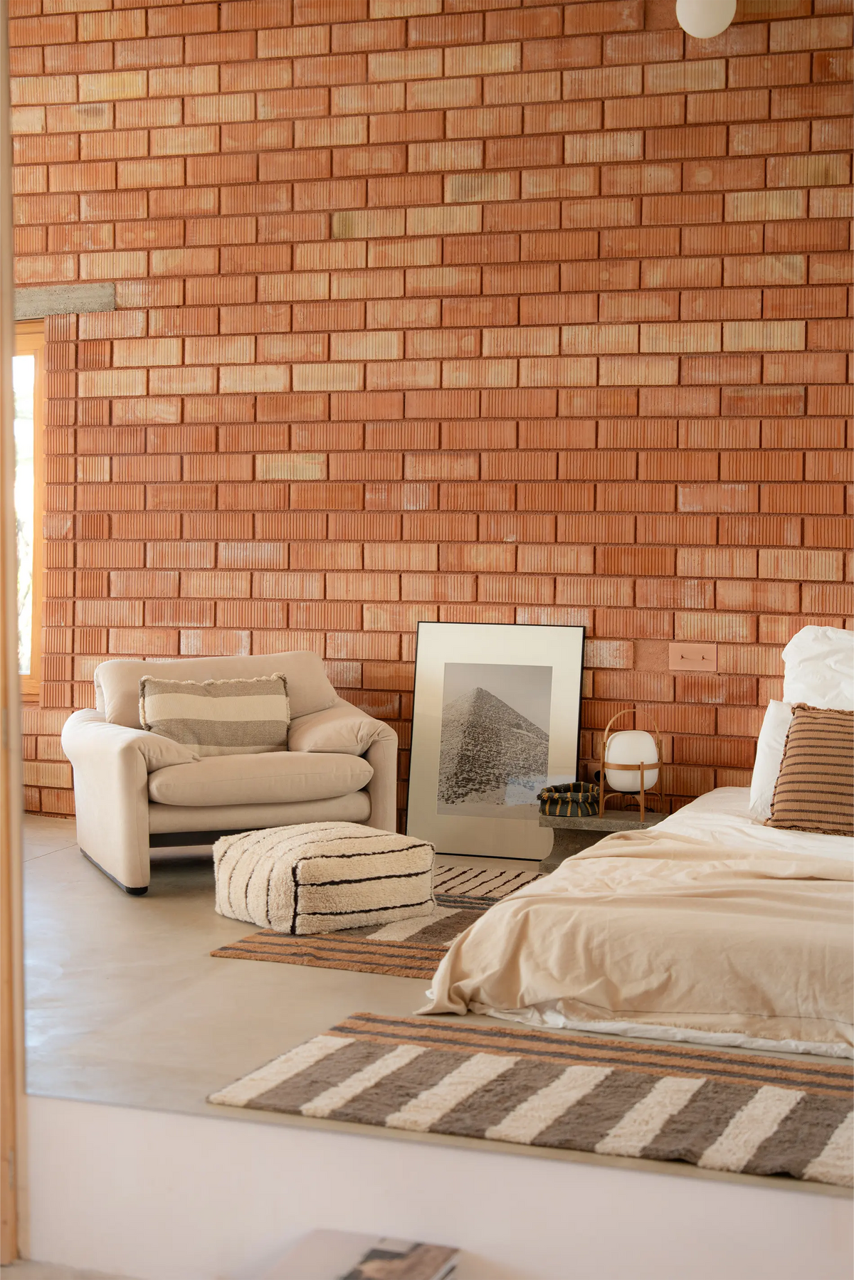 POUF LINES NATURAL