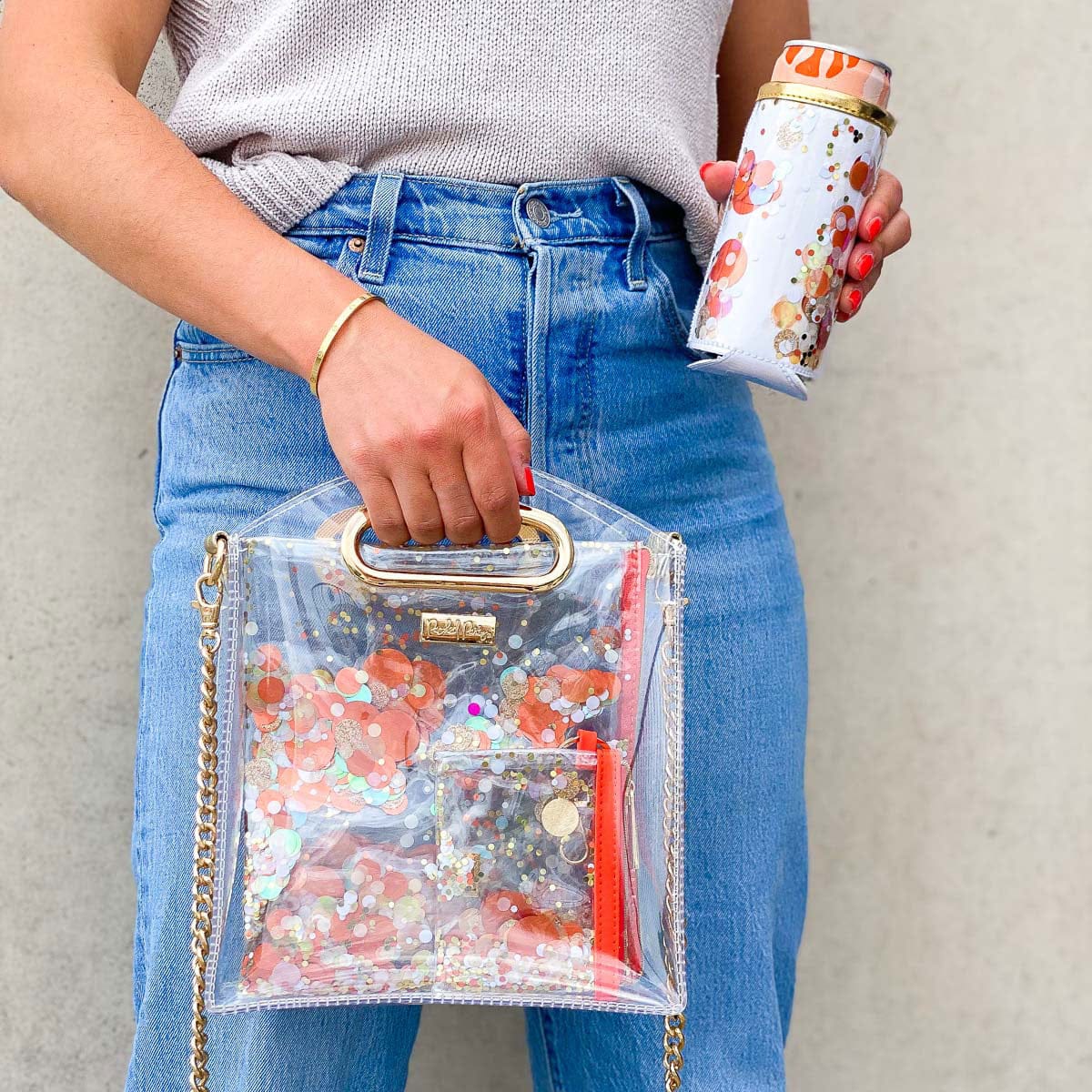 Confetti Everything Pouch & Stadium Bag Set