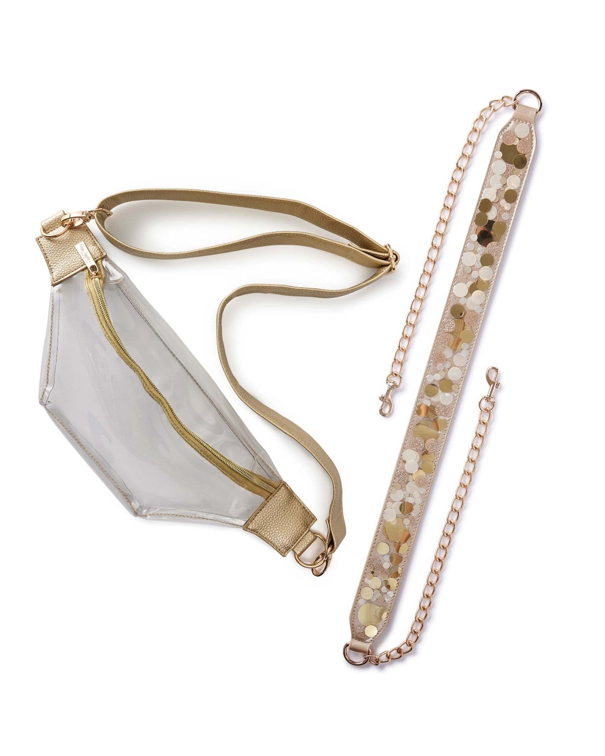 Confetti Strap And Clear Belt Bag Bundle