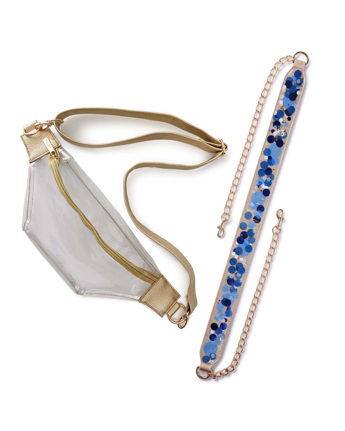 Confetti Strap And Clear Belt Bag Bundle