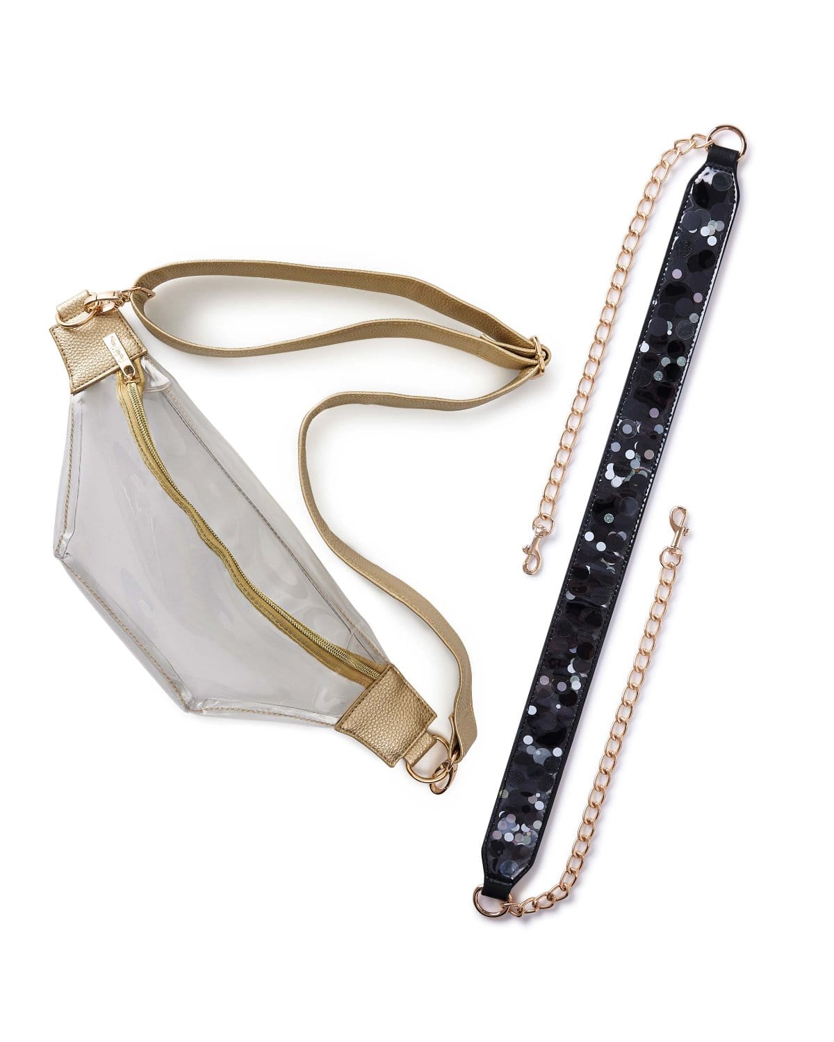 Confetti Strap And Clear Belt Bag Bundle