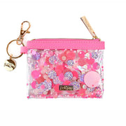 Pink Party Confetti Mini Wallet Keychain