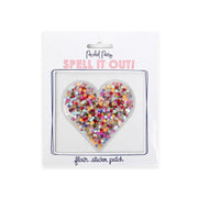 Confetti Heart Stickers - Adhesive Patch