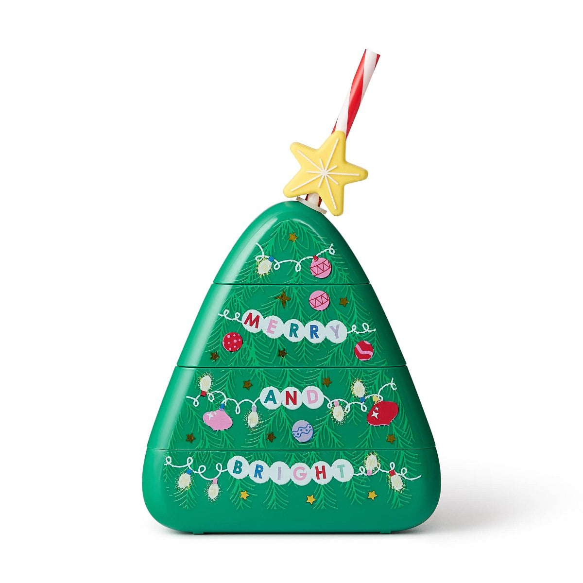 Merry Christmas Tree Sipper (set Of 1, 6, Or 12)