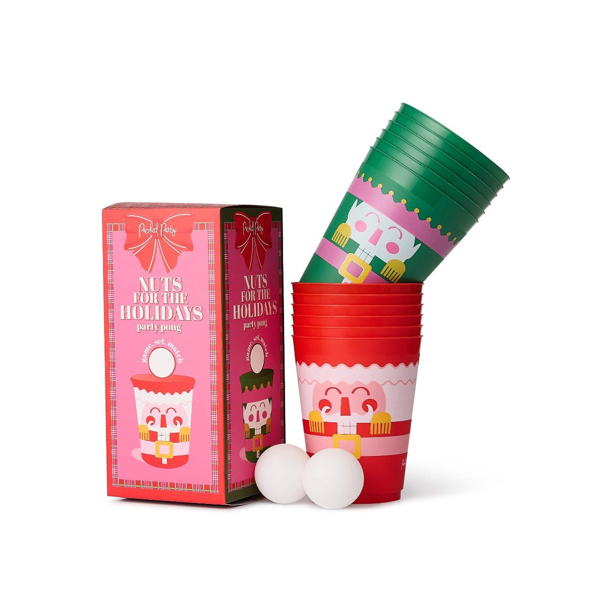 Christmas Holidays Nutcracker Pong Set (12ct Cups)