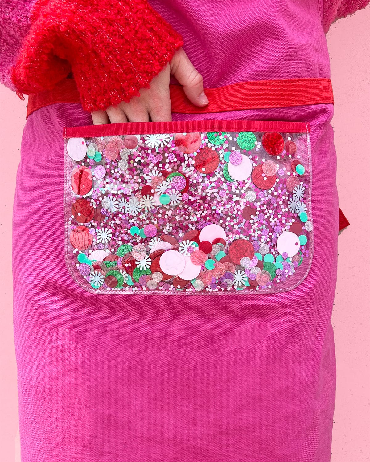 Pretty In Pink Confetti Apron