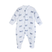 Enjoy The Flight Printed Footie | Baby Boy