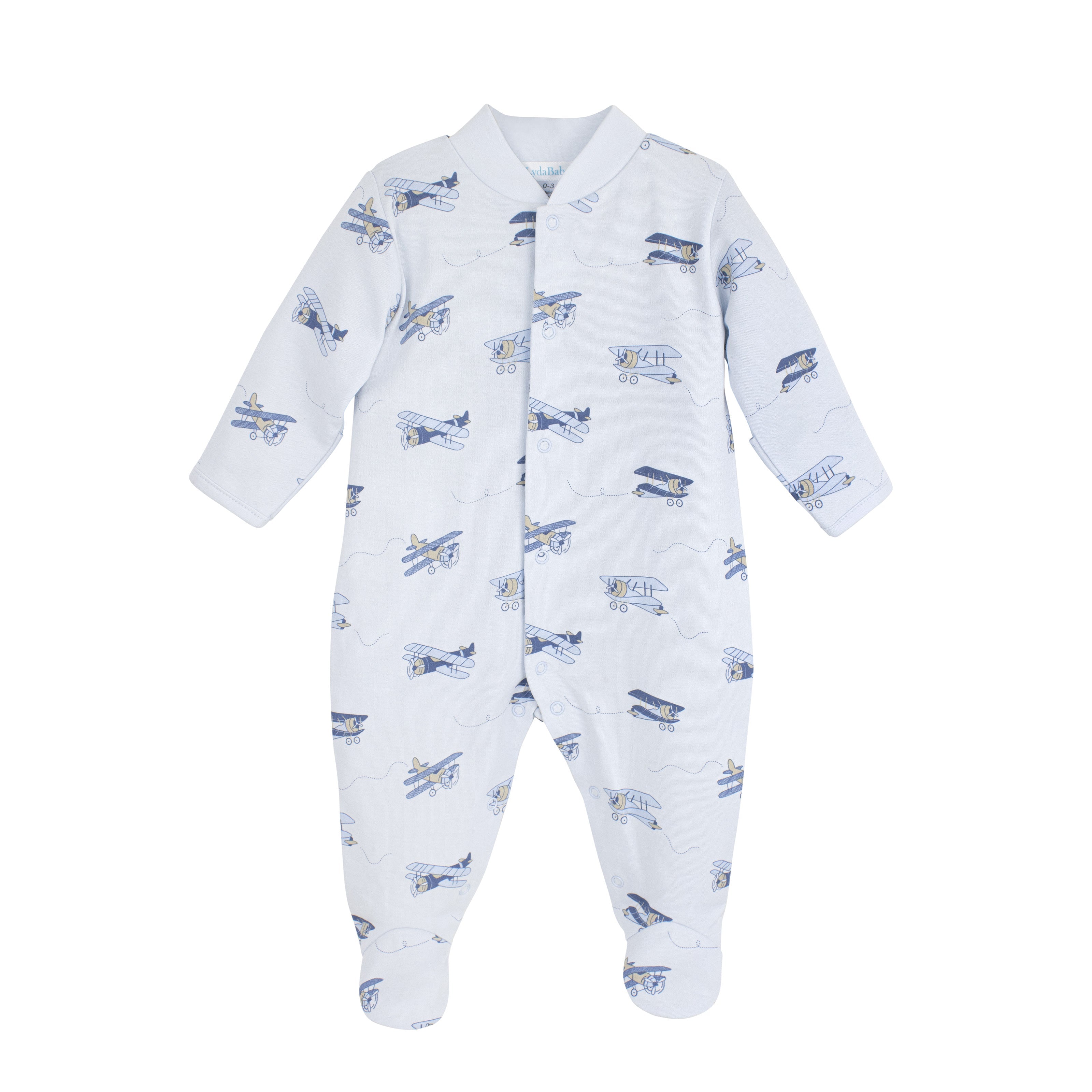 Enjoy The Flight Printed Footie | Baby Boy
