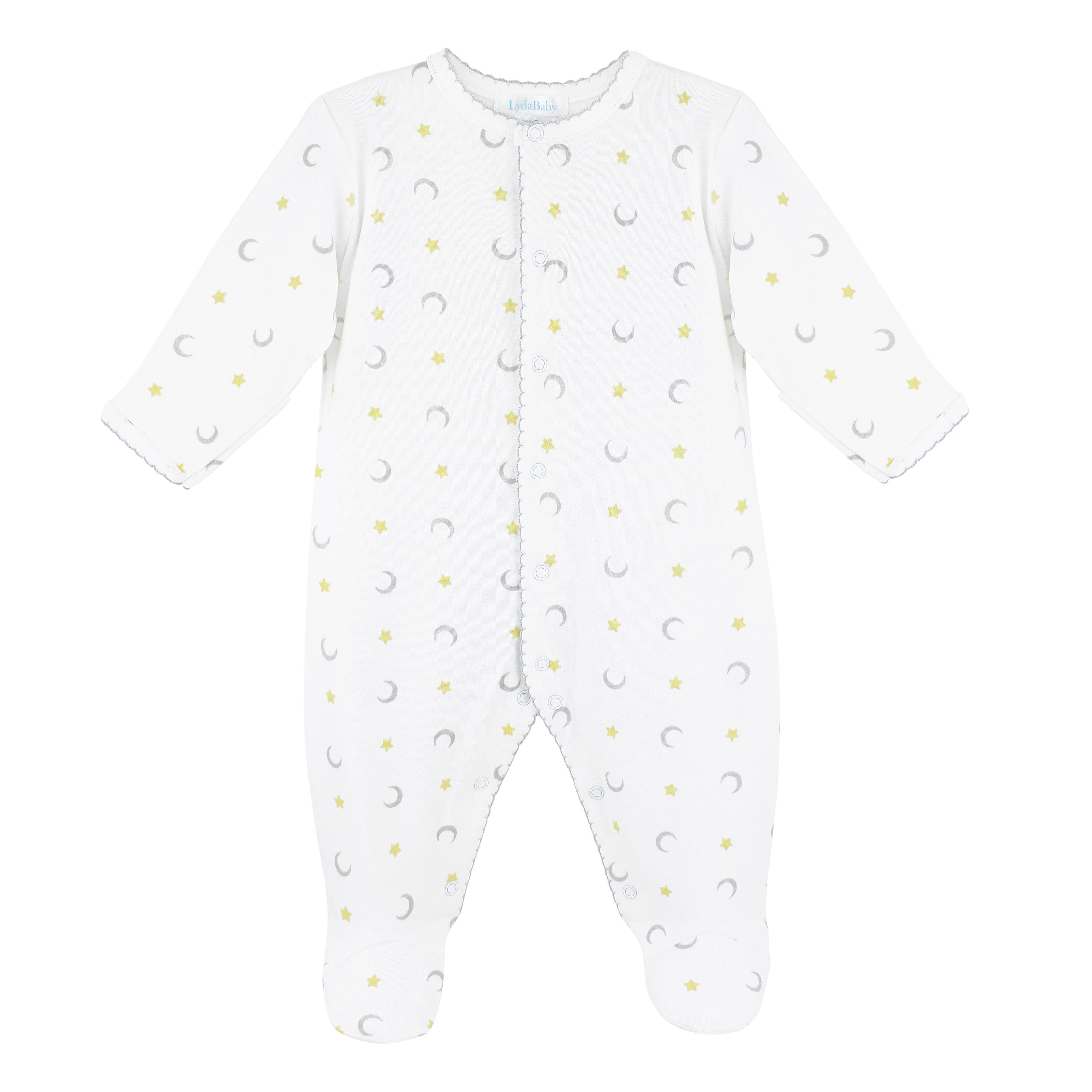 Moon And Stars Printed Footie | Baby Unisex