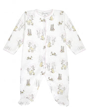 Forest Friends Printed Footie | Baby Girl