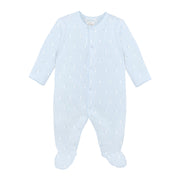 Baby Stork Printed Footie | Baby Boy