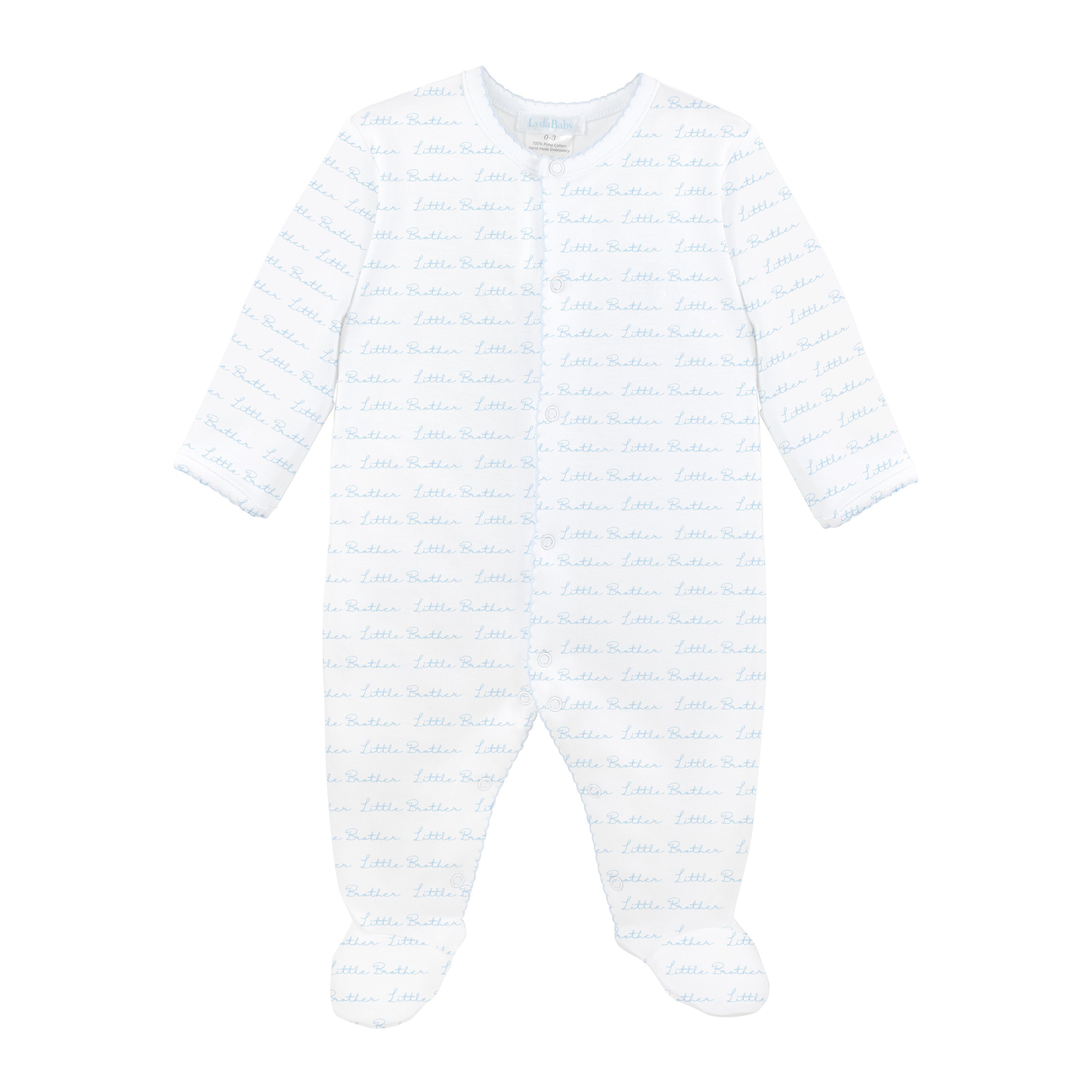 Little Brother Printed Footie | Baby Boy