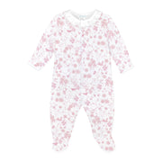 Autumn Garden Pink Printed Footie | Baby Girl