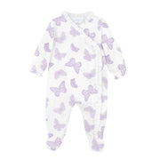 Butterflies Printed Footie | Baby Girl