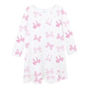 Lovely Bows Printed Dress | Girl
