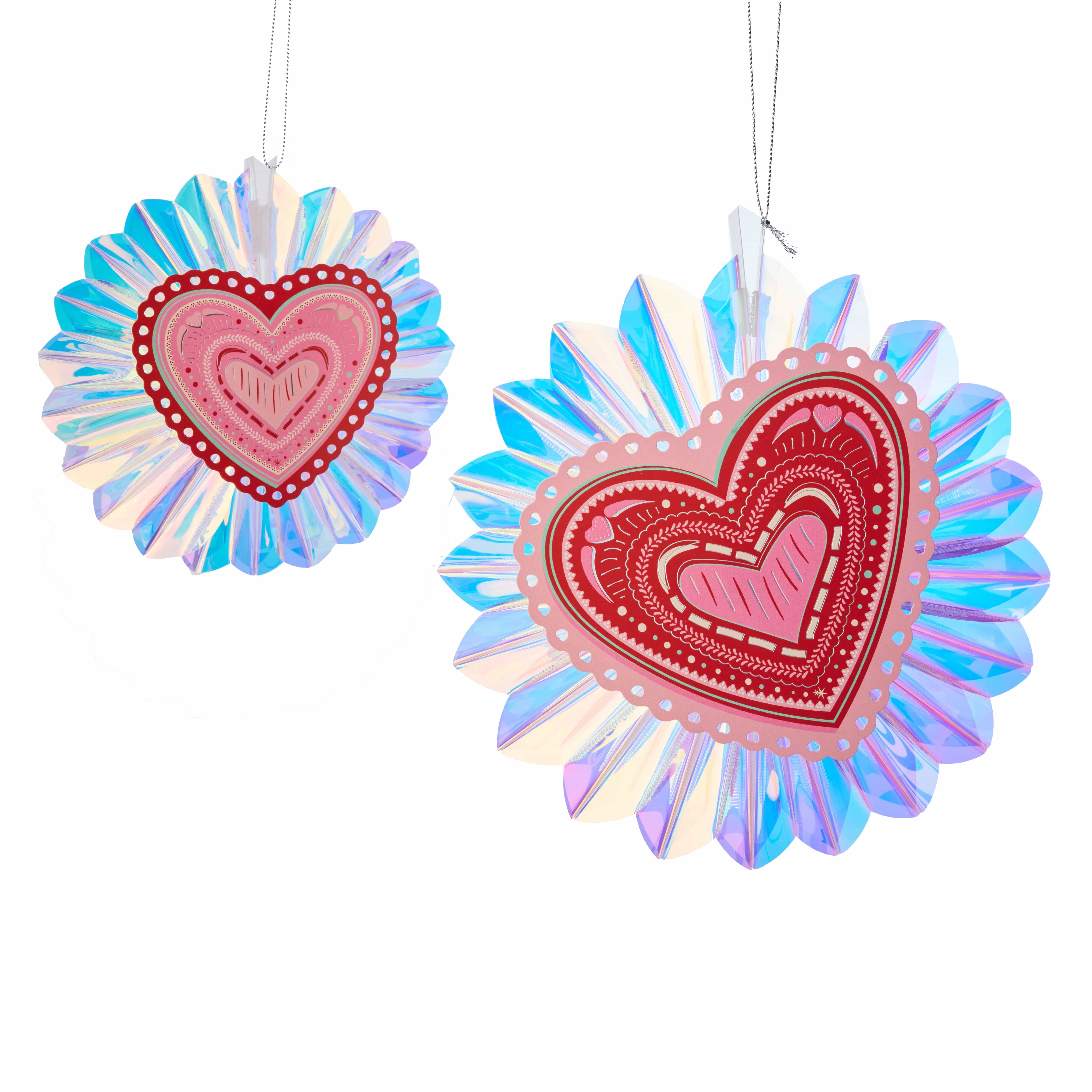 Decorative Hearts Pack -  Table & Hanging Decor (set Of 6)