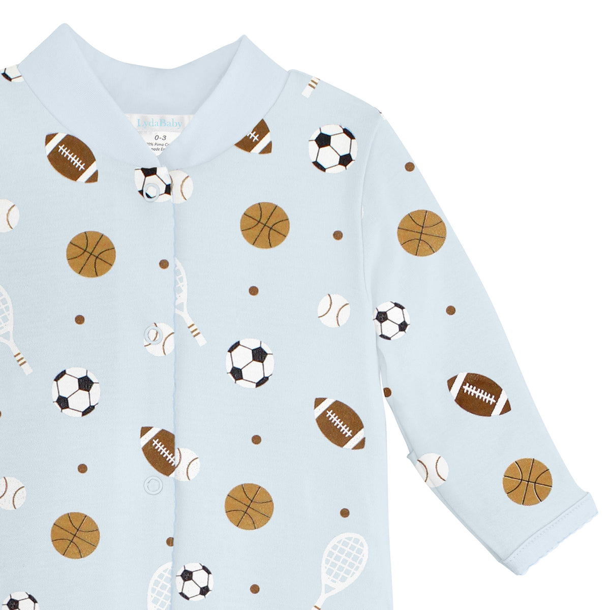 All Star Sports Printed Footie | Baby Boy