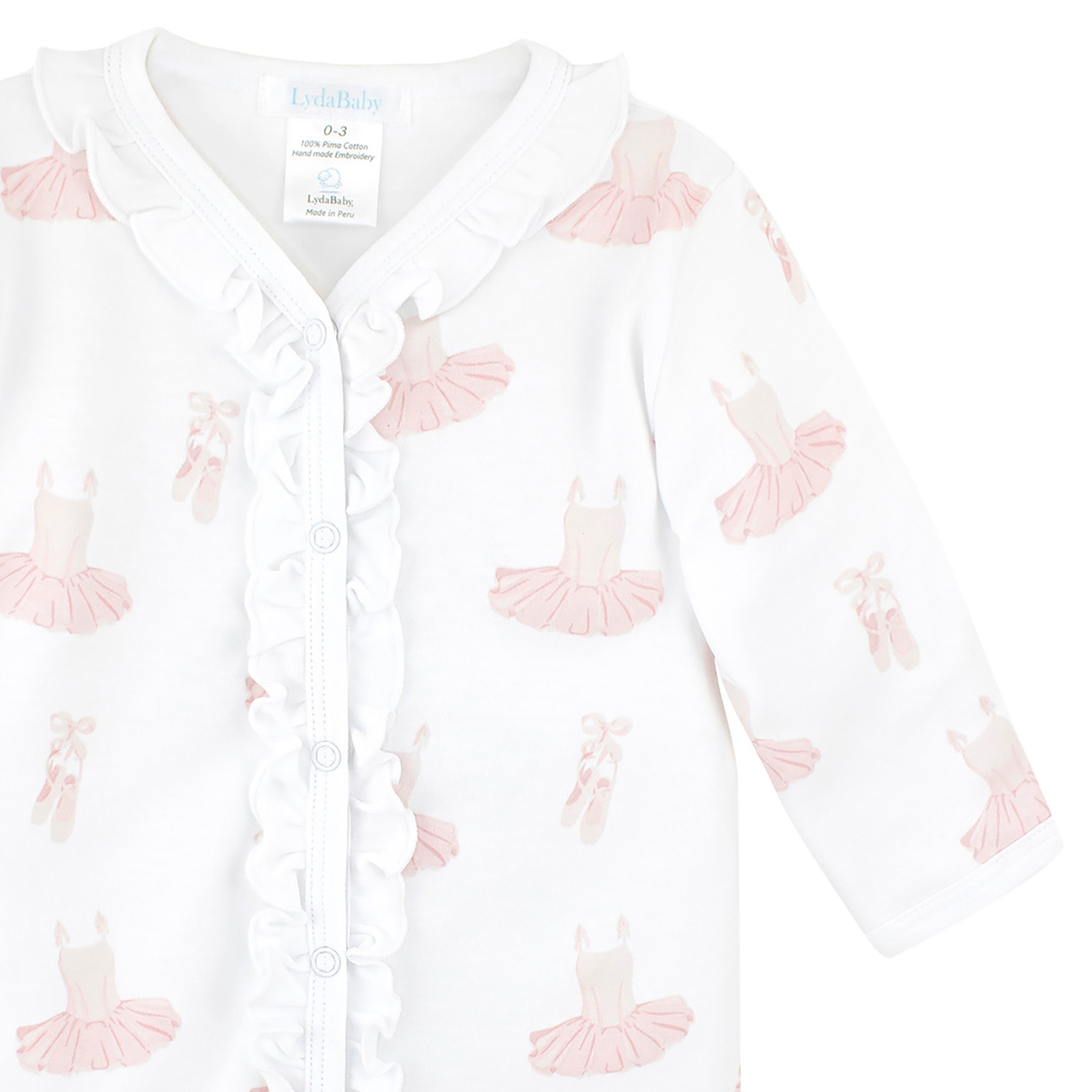 Ballet Tutu Printed Footie | Baby Girl