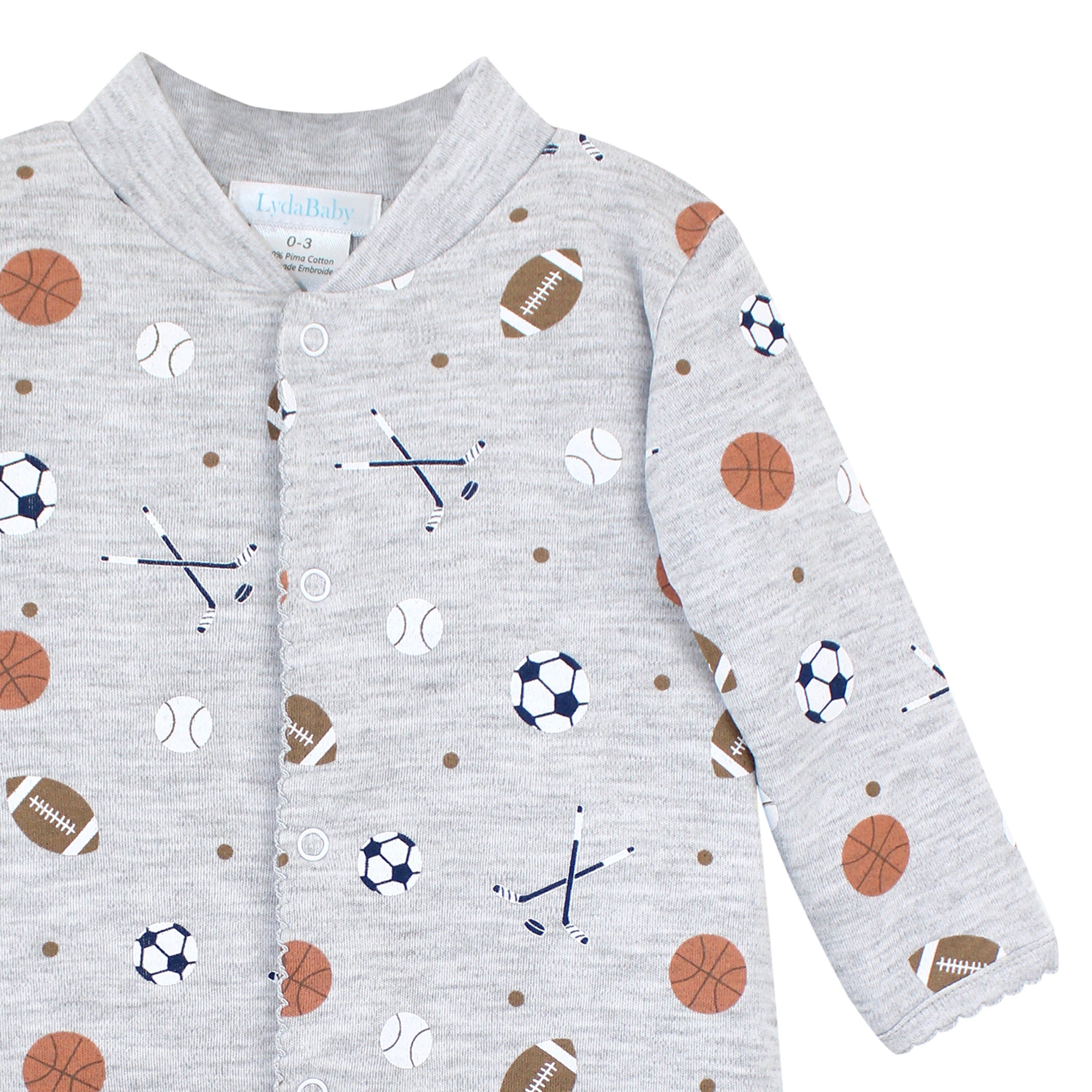 All Star Winter Sports Printed Footie | Baby Boy