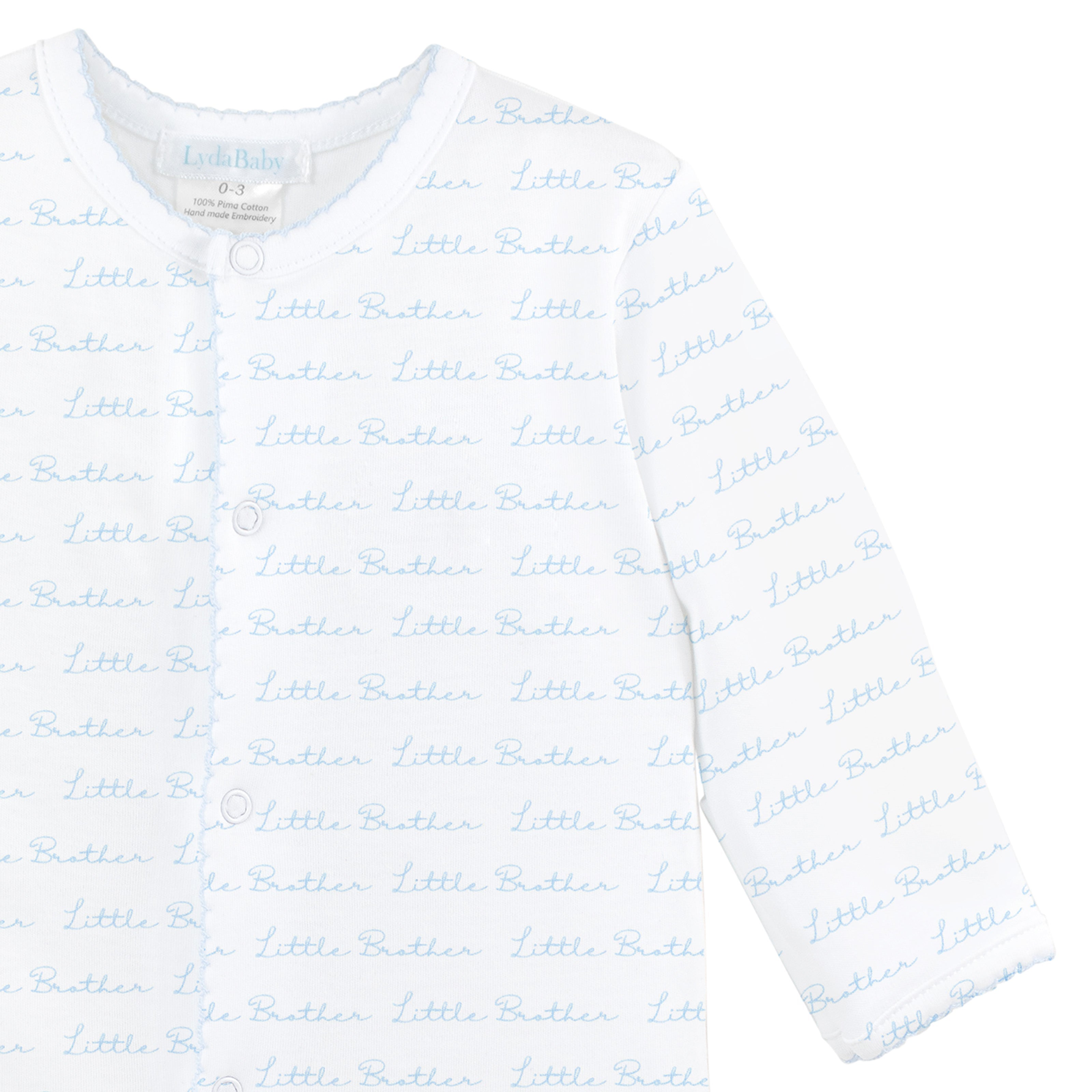 Little Brother Printed Footie | Baby Boy