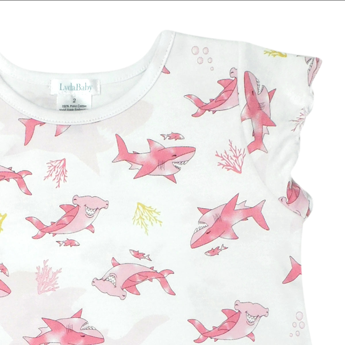 Friendly Sharks Printed Dress | Girl