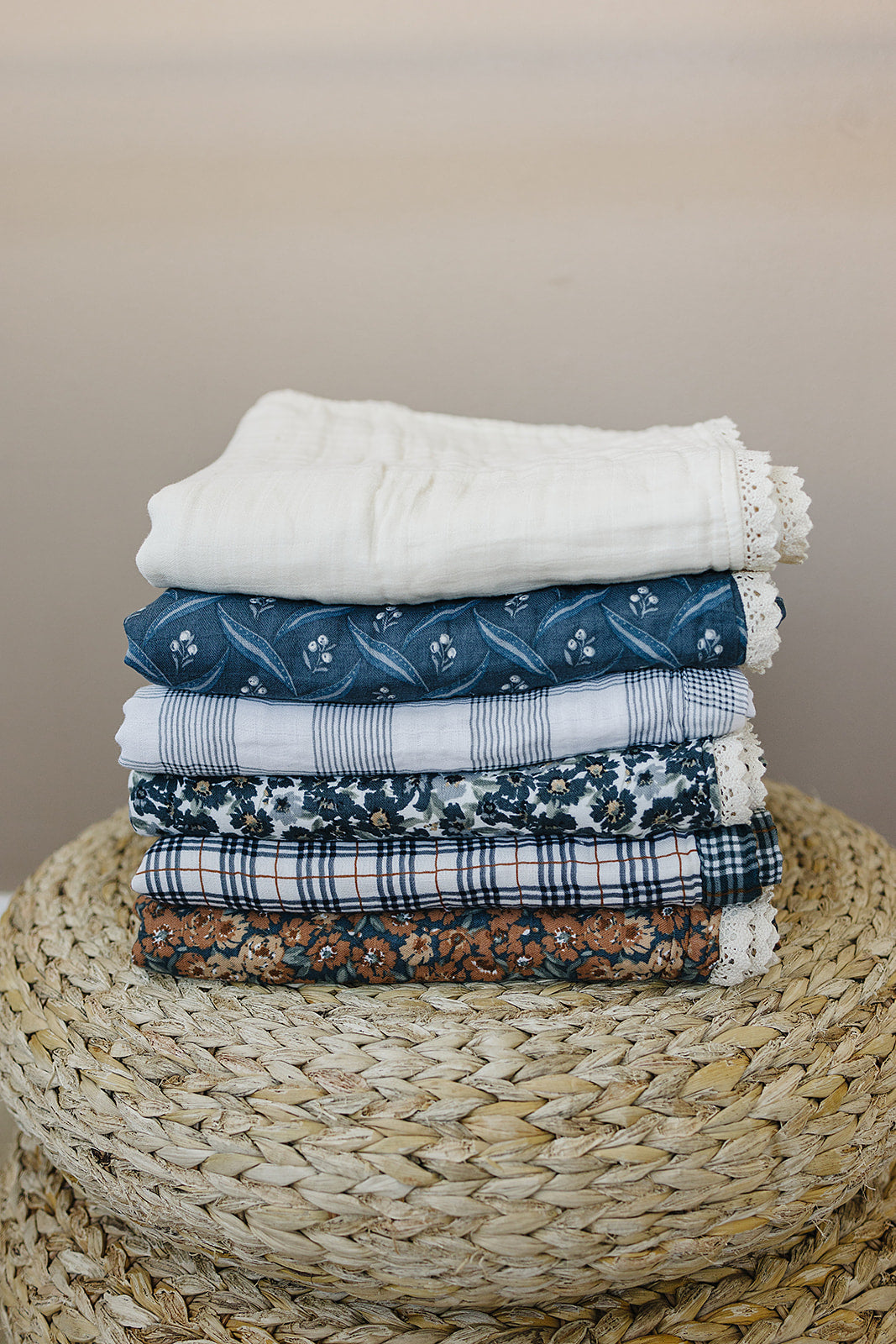 Coastal Plaid + Navy Muslin Quilt