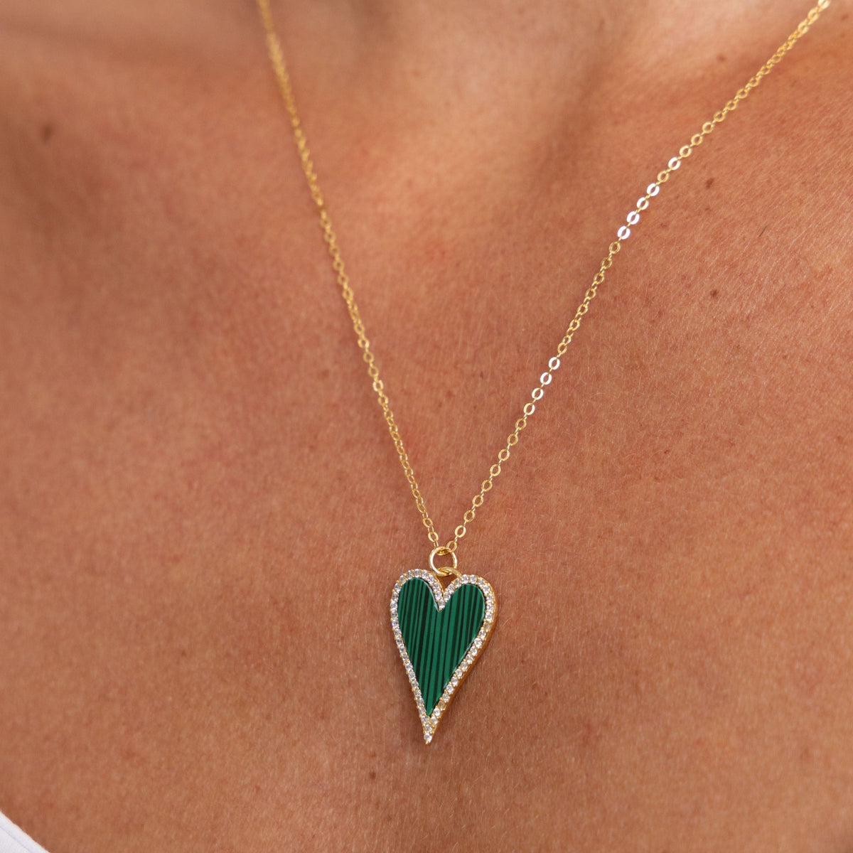 Lucy Cz Heart Necklace