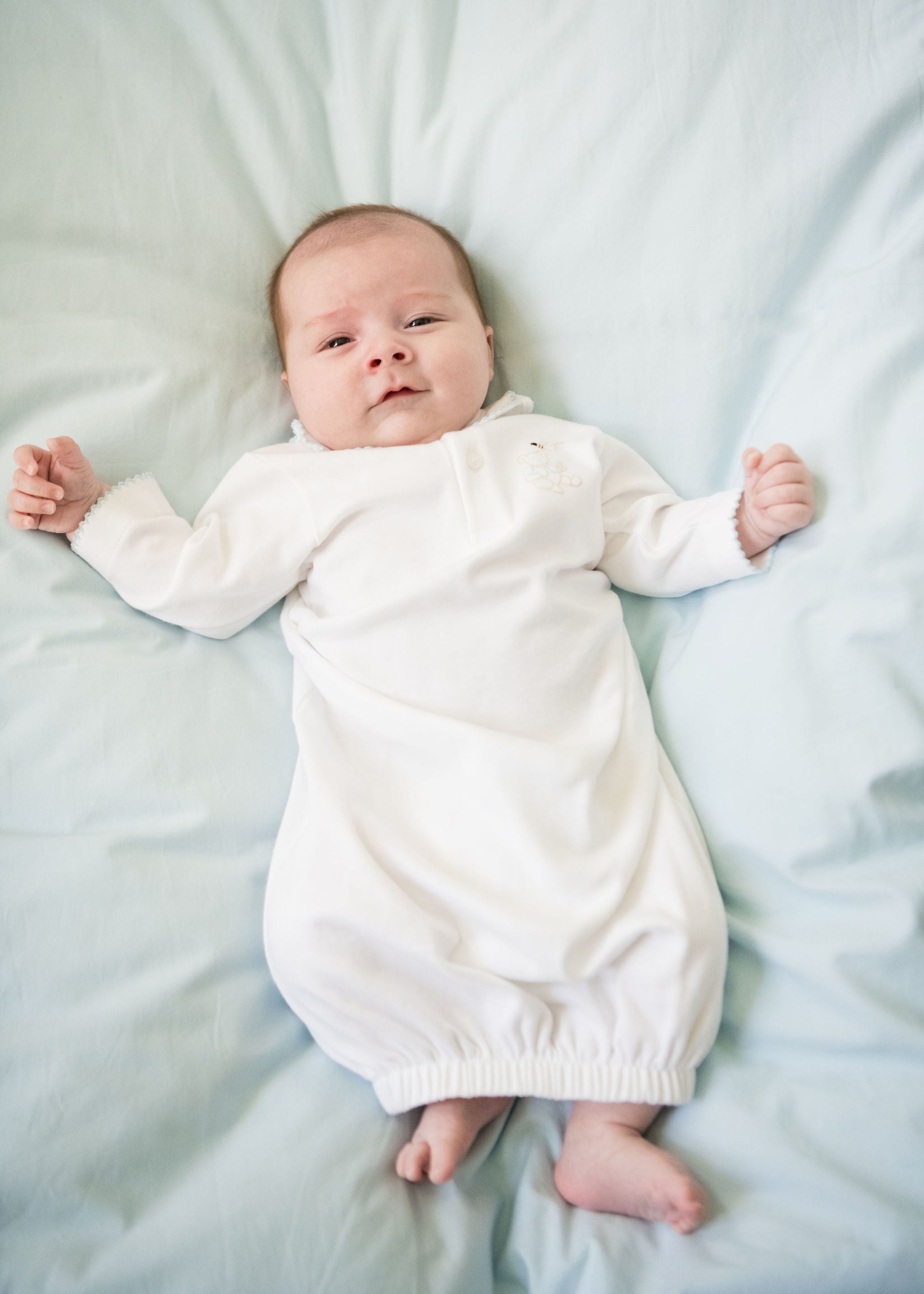 Baby Teddy Bear Cotton Knit Sack