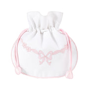 Floral Bow Jewelry Pouch