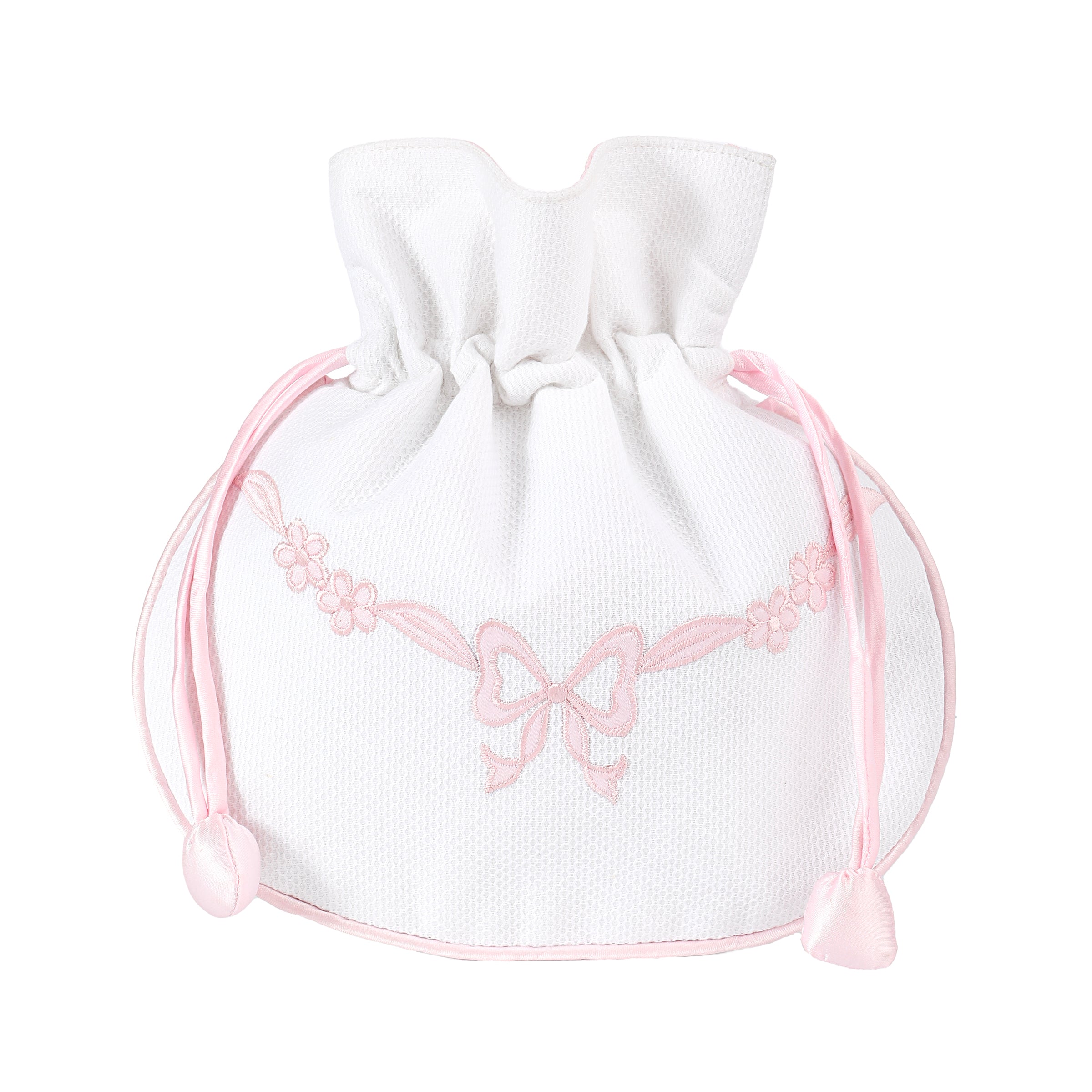 Floral Bow Jewelry Pouch