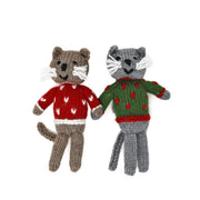 Cat Ornament- Set Of 2