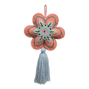 Embroidered Flower Sachet, Pink